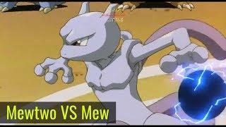 Mewtwo VS Mew | Ash Turn Into Stone Full Pokemon Movie Battle