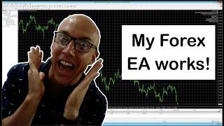 My first built FOREX EA works!