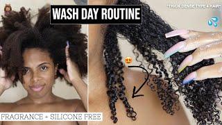 Wash Day Routine on Type 4 Hair  | Fragrance + Silicone Free Products