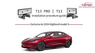 Upgrade Your 2024 Tesla Model 3 Highland: TAPTES® CarPlay T13 HUD Install | Enhance Your Drive!