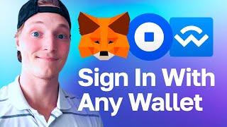 Sign In with Any Wallet to Your Dapp - Metamask, Coinbase Wallet, Wallet Connect - EIP-4361