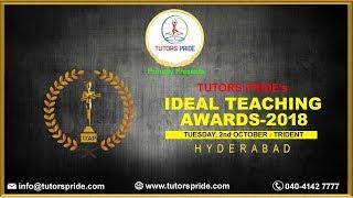 TUTORS PRIDE's "IDEAL TEACHING AWARDS - 2018" Mr.Sasala Mallikarjun NOMINEE