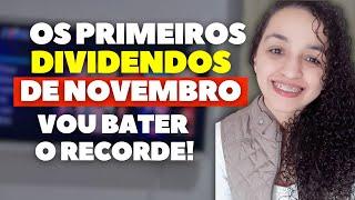 OS PRIMEIROS DIVIDENDOS DA CARTEIRA EM NOVEMBRO E ANÚNCIOS, BBAS3, KLBN4, CXSE3, TAEE11.