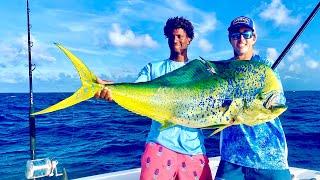 *BIG* BAHAMAS MAHI!!! Catch/Clean/Cook! Grilling on the BEACH!