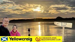 Beautiful Yellowcraig Beach North Berwick - Caravan & Motorhome Club Site SCOTLAND