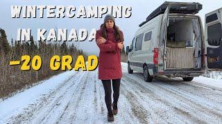 Wir Leben im Camper im WINTER in KANADA | WINTER CAMPING EXTREM (Van Life Kanada)