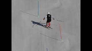 Andrea Giudici slalom training in Saas-Fee Summer 2021