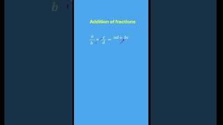 Addition of fractions