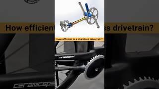 Chainless is 99% efficient compared to a conventional chain drivetrain  #cad #bicycle