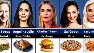 Favorite Food of Hollywood Actresses