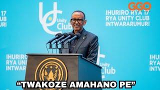 "TWAKOZE AMAHANO PE" Pres. KAGAME ASUBIRAMO INKURU Y'U RWANDA MU MYAKA 30 | IJORO RYA UNITY CLUB