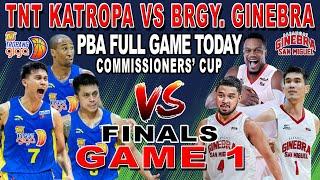 BRGY. GINEBRA vs TNT - Game 1 FINALS - PBA Live Full Game Today Commissioner's Cup 2k Game