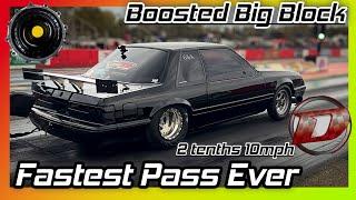 Boosted Big Block is Fast // 532ci // Best Pass EVER on Slicks // Circle D FTW