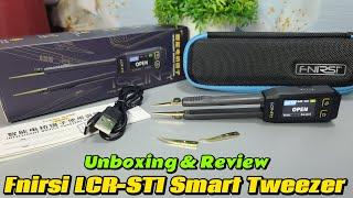 Fnirsi LCR-ST1 Smart Tweezer LCR Components Tester Unboxing and Review #Smarttweezer #LCRST1