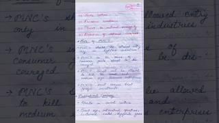 Class11th|BST|Chapter -11|Global Entreprise(MNC's)  (part-2) #viral #commerce#edu. #handwritten