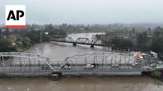 Storm causes Russian River in California's Sonoma County to overflow