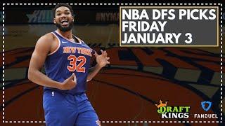 NBA DFS LIVE PRE-LOCK Q&A: FRIDAY JANUARY 3rd FanDuel & DraftKings Lineup Advice