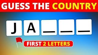 Guess The Countries By First 2 Letters  Country Quiz ️