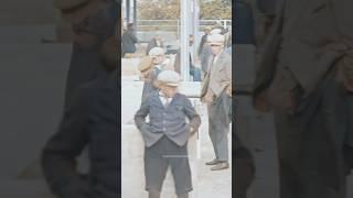 People at a Livestock Market in 1928 - Restored Footage