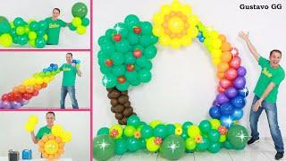 BALLOON GARLAND TUTORIAL  balloon decoration ideas  birthday decoration ideas at home