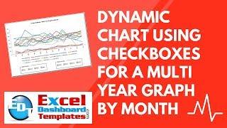 Friday Challenge Answer   Dynamic Excel Chart using Checkboxes for a Multi Year Graph by Month