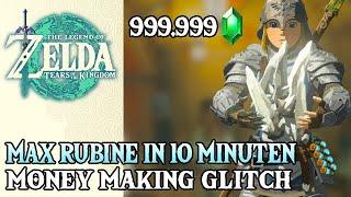 DER BESTE MONEY MAKING GLITCH 1.1.2 I 999.999 Rubine in nur 10 Minuten farmen I Zelda: TOTK