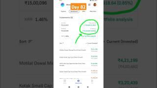 My mutual fund portfolio live revealed day 82 #mymutualfundportfolio #mutualfunds #portfolio #shorts