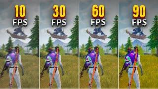 FPS Comparison  | Testing 10FPS to 90FPS in PUBG Mobile #pubgmobile #bgmi #ruby__yt