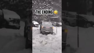 TESLA CYBERTRUCK STUCK IN SNOW…WHERE IS ELON  #tesla #cybertruck #ev #elonmusk #cars #carshorts