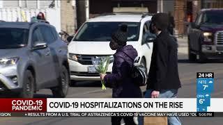 COVID-19 hospitalizations on the rise