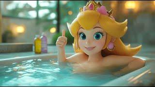 Peach’s Bath Time! Lego Mario Bros enter the Nintendo Switch to save Peach! Mario Story