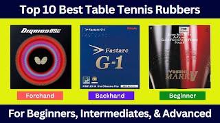 Top 10 Best Table Tennis Rubbers for Everyone | Best Ping Pong Rubbers on Amazon