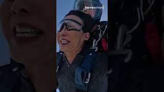 Watch: Reporter skydives with US navy seals on Memorial Day