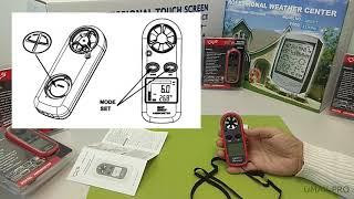 Обзор анемометра WT816 (скорость ветра и температура)