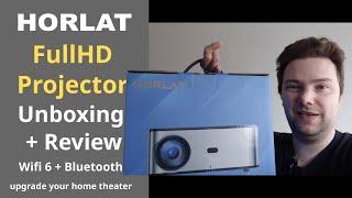 Horlat Full HD 1080P Wi-Fi 6 Bluetooth Projector - Unboxing + Review