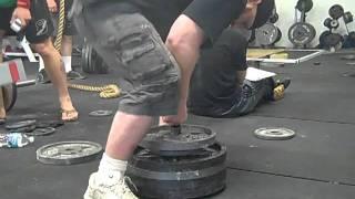 Chris Mathison lifting 234 lbs on the FBBC Double Bastard Finger Lift