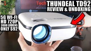 Thundeal TD92 REVIEW: 2021 Projector With Wi-Fi, Airplay и Miracast!