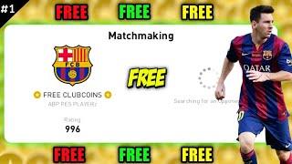 FREE 1000 CLUBCOINS IF YOU BEAT ME | PES 2021 MOBILE LIVE