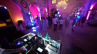 Fabiodex wedding dj play in an elegant courtyard @ Borgo Pignano - Tuscany