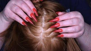 ASMR Scalp Check with Long Nails (Scalp Scratching, Whispering, Close Up) Mom Roleplay