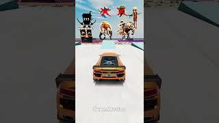 Italian Brainrot Funk BeamNG DRIVE Car Jump Challenge. #1 #beamngdrive  #italianbrainrot #shorts