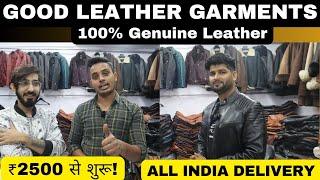 Cheapest Leather Jacket Market in Delhi | 100% Genuine Leather | Good Leather Garments Delhi |