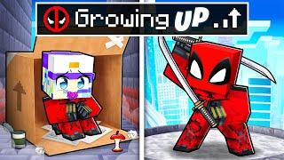 Growing up as DEADPOOL in Minecraft!