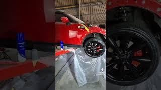 Wrecked wheel repair and refurbishment using spray cans. Easy DIY.