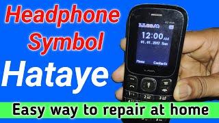 lava a1 earphone remove|| lava a1 headphone remove|| remove earphone symbol