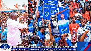 (LIVE)12TH NOVEMBER 2024/GHANA MPUNTUO/A FEW DAYS TO ELECTION Bawumia & HIS TEAM STORMS Akrofuom A/R