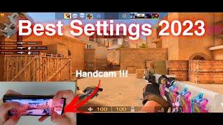 Best 3 Fingers Settings 2023  | Handcam + Gameplay  | Standoff 2 0.23.2