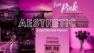 Pink Aesthetic Free lightroom Mobile Preset | How to Edit | DNG DOWNLOAD