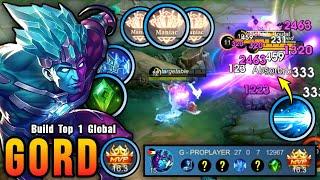 100% IMMORTAL!! Gord 27 Kills with MANIAC (NEW BUILD) - Build Top 1 Global Gord ~ MLBB