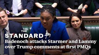 PMQs: Badenoch attacks Starmer and Lammy over Trump comments at first PMQs as Tory leader